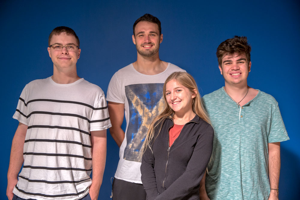 Image of marketing team in TV Studio